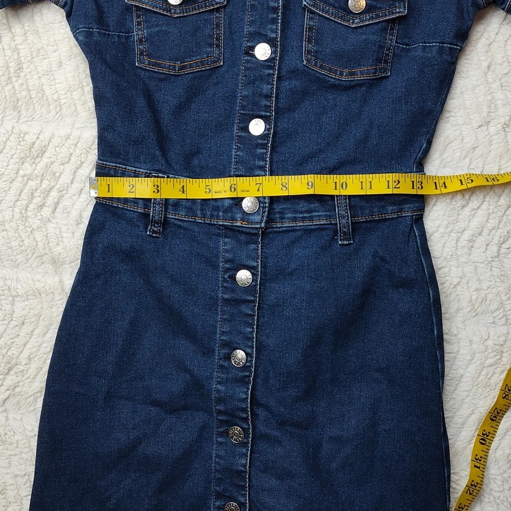 Celebrity Pink Women's XS Blue Denim Dress - Picture 6 of 10